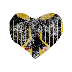 Coat Of Arms Of Germany Washed Standard 16  Premium Heart Shape Cushion  from ArtsNow.com Back