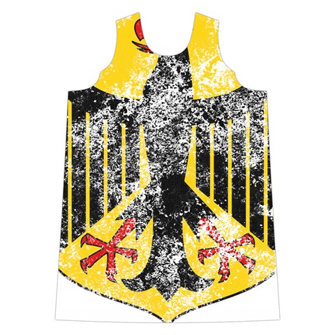Coat Of Arms Of Germany Washed Shoulder Cutout Velvet One Piece from ArtsNow.com Front