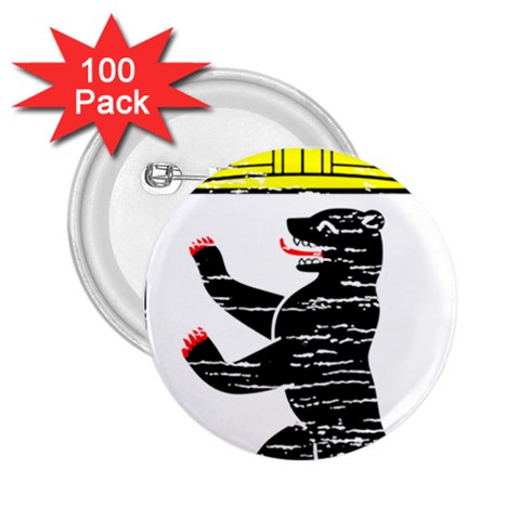 Coat Of Arms Of Berlin 2.25  Button (100 pack) from ArtsNow.com Front