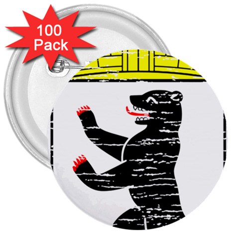 Coat Of Arms Of Berlin 3  Button (100 pack) from ArtsNow.com Front