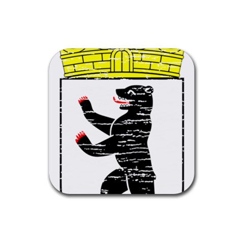 Coat Of Arms Of Berlin Rubber Coaster (Square) from ArtsNow.com Front