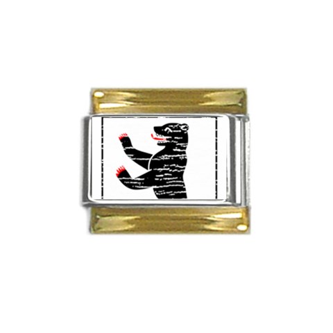 Coat Of Arms Of Berlin Gold Trim Italian Charm (9mm) from ArtsNow.com Front