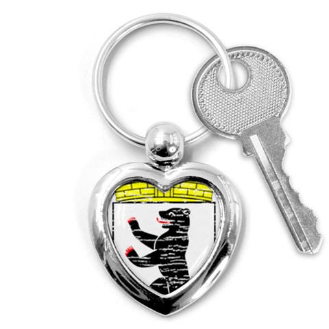 Coat Of Arms Of Berlin Key Chain (Heart) from ArtsNow.com Front