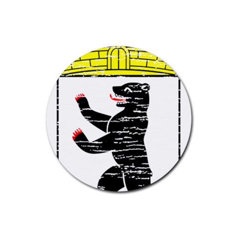 Coat Of Arms Of Berlin Rubber Coaster (Round) from ArtsNow.com Front