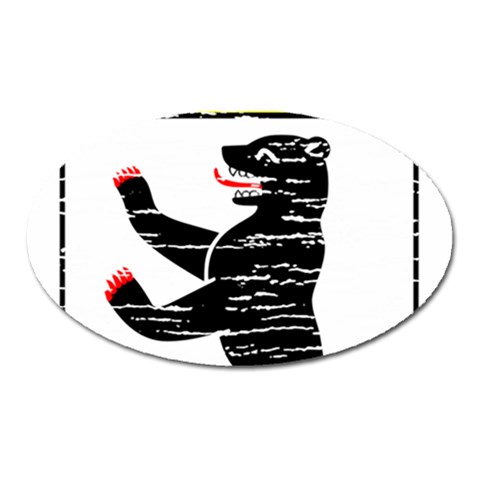 Coat Of Arms Of Berlin Magnet (Oval) from ArtsNow.com Front