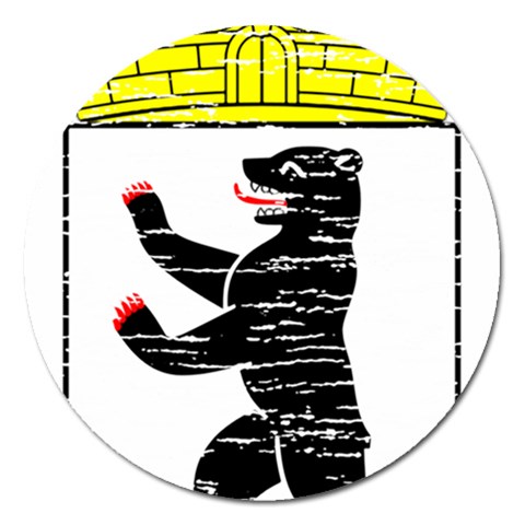 Coat Of Arms Of Berlin Magnet 5  (Round) from ArtsNow.com Front