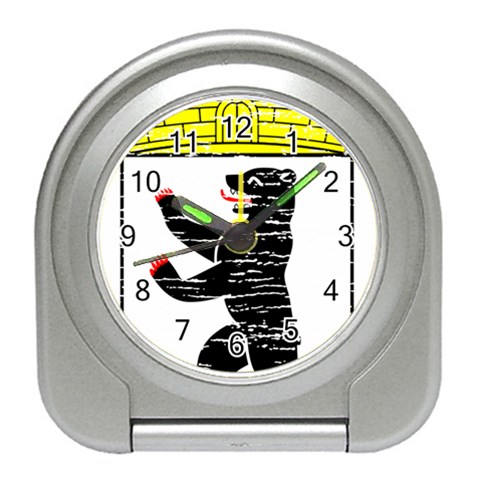 Coat Of Arms Of Berlin Travel Alarm Clock from ArtsNow.com Front
