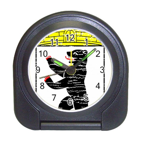 Coat Of Arms Of Berlin Travel Alarm Clock from ArtsNow.com Front