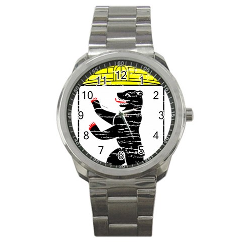 Coat Of Arms Of Berlin Sport Metal Watch from ArtsNow.com Front