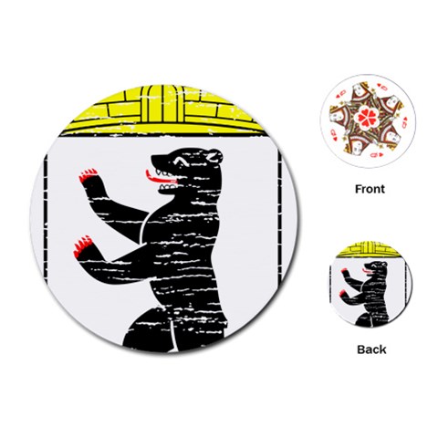 Coat Of Arms Of Berlin Playing Cards Single Design (Round) from ArtsNow.com Front