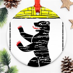 Coat Of Arms Of Berlin Round Ornament (Two Sides) from ArtsNow.com Back