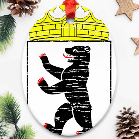 Coat Of Arms Of Berlin Oval Ornament (Two Sides) from ArtsNow.com Front