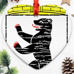 Coat Of Arms Of Berlin Heart Ornament (Two Sides)