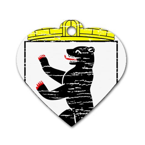 Coat Of Arms Of Berlin Dog Tag Heart (One Side) from ArtsNow.com Front