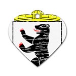 Coat Of Arms Of Berlin Dog Tag Heart (Two Sides)