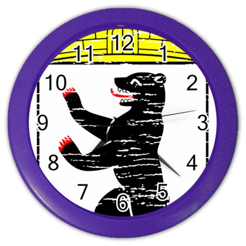 Coat Of Arms Of Berlin Color Wall Clock from ArtsNow.com Front