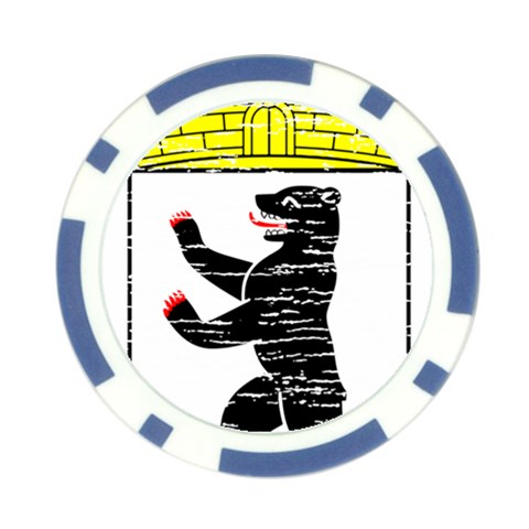 Coat Of Arms Of Berlin Poker Chip Card Guard from ArtsNow.com Front