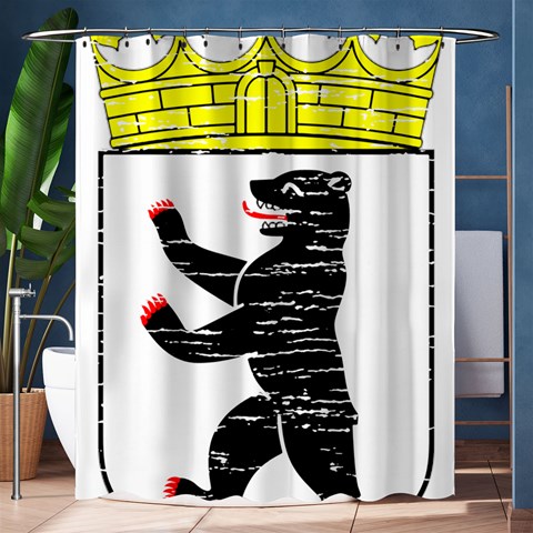 Coat Of Arms Of Berlin Shower Curtain 60  x 72  (Medium) from ArtsNow.com 60 x72  Curtain