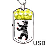 Coat Of Arms Of Berlin Dog Tag USB Flash (One Side)