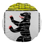 Coat Of Arms Of Berlin Large 18  Premium Round Cushion 