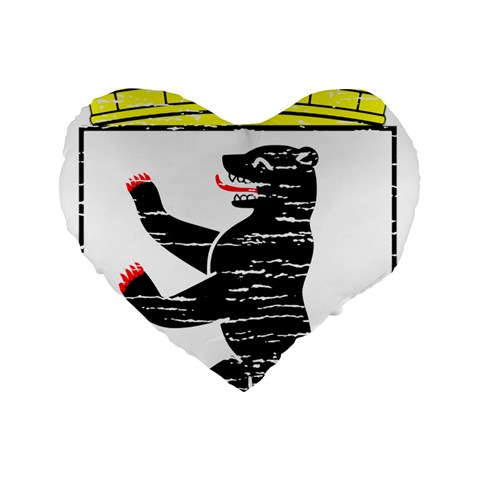 Coat Of Arms Of Berlin Standard 16  Premium Heart Shape Cushion  from ArtsNow.com Front