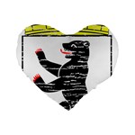 Coat Of Arms Of Berlin Standard 16  Premium Heart Shape Cushion 