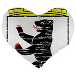 Coat Of Arms Of Berlin Large 19  Premium Heart Shape Cushion