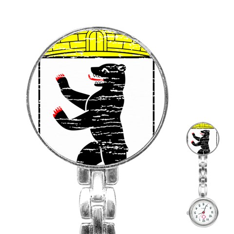 Coat Of Arms Of Berlin Stainless Steel Nurses Watch from ArtsNow.com Front