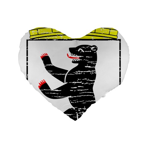 Coat Of Arms Of Berlin Standard 16  Premium Flano Heart Shape Cushion  from ArtsNow.com Front