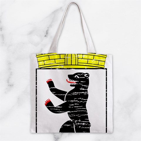 Coat Of Arms Of Berlin Zipper Grocery Tote Bag from ArtsNow.com Back