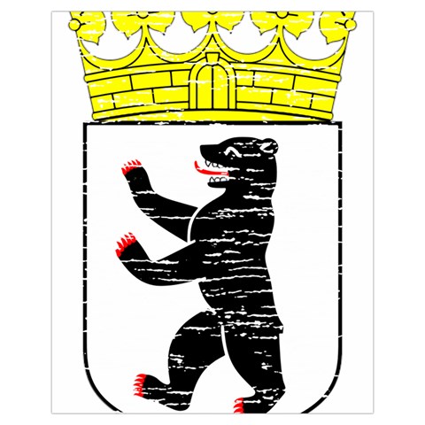 Coat Of Arms Of Berlin Drawstring Pouch (XL) from ArtsNow.com Back