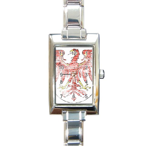 Brandenburg Coat Of Arms Rectangle Italian Charm Watch from ArtsNow.com Front