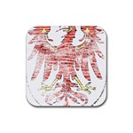 Brandenburg Coat Of Arms Rubber Coaster (Square)