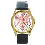 Brandenburg Coat Of Arms Round Gold Metal Watch