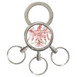 Brandenburg Coat Of Arms 3-Ring Key Chain