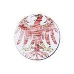 Brandenburg Coat Of Arms Rubber Round Coaster (4 pack)
