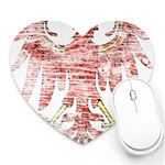 Brandenburg Coat Of Arms Heart Mousepad