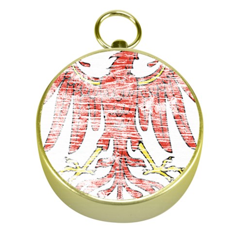 Brandenburg Coat Of Arms Gold Compass from ArtsNow.com Front