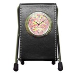 England Coa Pen Holder Desk Clock