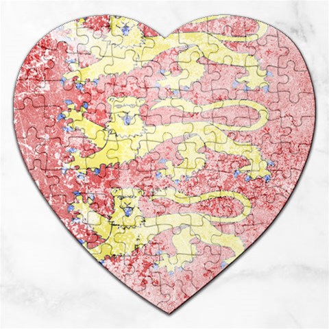 England Coa Jigsaw Puzzle (Heart) from ArtsNow.com Front