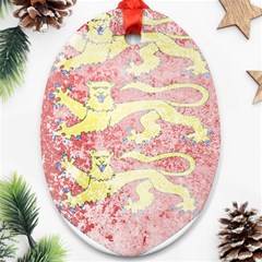 England Coa Oval Ornament (Two Sides) from ArtsNow.com Back