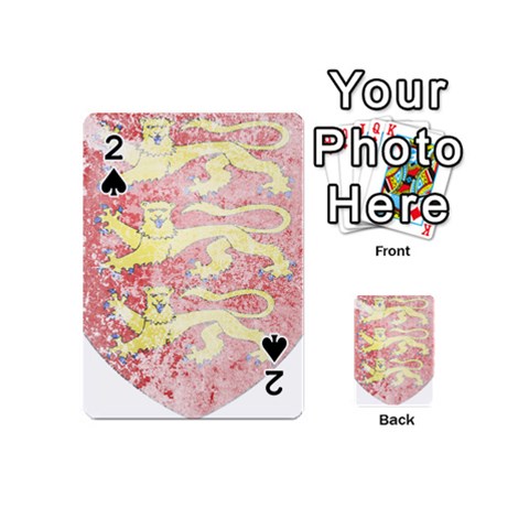 England Coa Playing Cards 54 Designs (Mini) from ArtsNow.com Front - Spade2