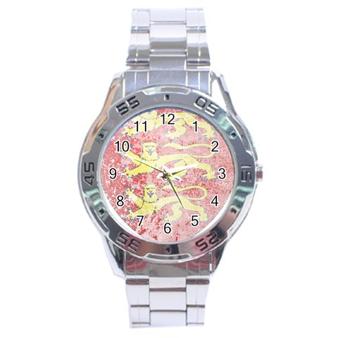 England Coa Stainless Steel Analogue Watch from ArtsNow.com Front