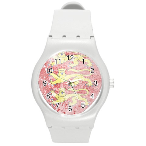 England Coa Round Plastic Sport Watch (M) from ArtsNow.com Front