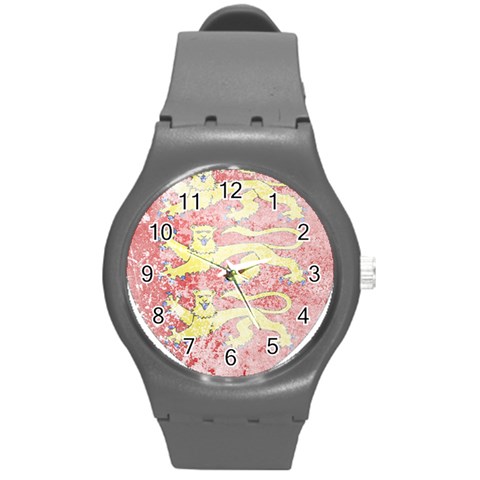 England Coa Round Plastic Sport Watch (M) from ArtsNow.com Front