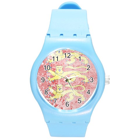 England Coa Round Plastic Sport Watch (M) from ArtsNow.com Front