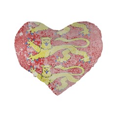 England Coa Standard 16  Premium Heart Shape Cushion  from ArtsNow.com Back