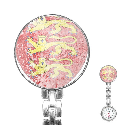 England Coa Stainless Steel Nurses Watch from ArtsNow.com Front