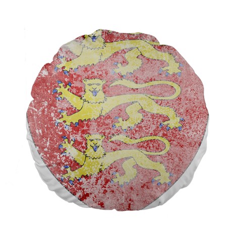 England Coa Standard 15  Premium Flano Round Cushion  from ArtsNow.com Front