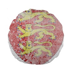 England Coa Standard 15  Premium Flano Round Cushion  from ArtsNow.com Front